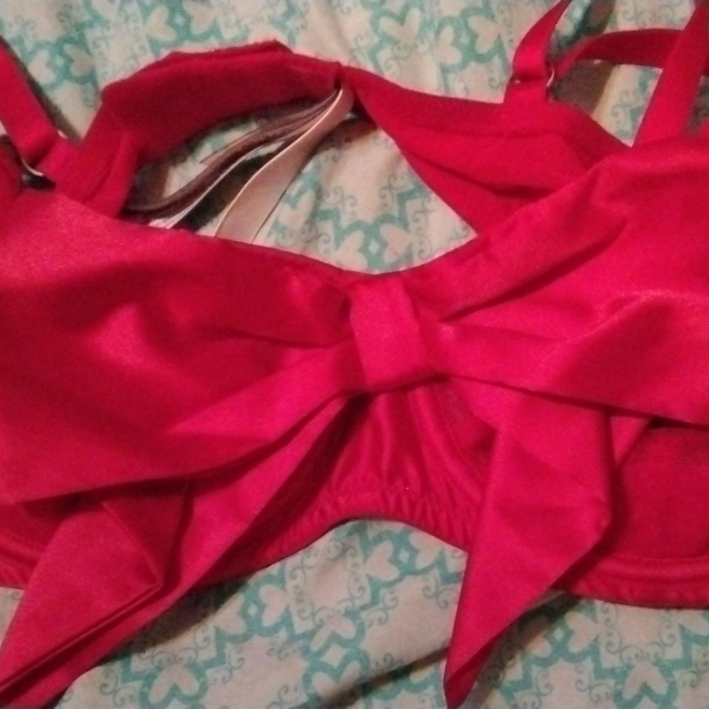 VS DREAM ANGELS BOW UNLINED BALCONETTE BRA 36C - Picture 4 of 4